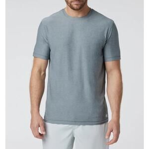 Vuori Strato Tech Tee Shirt Crewneck Activewear Dusty Blue Gray Size Medium